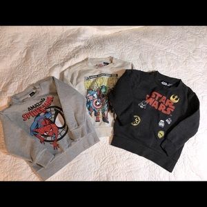 Bundle of 3 crew neck sweatshirts